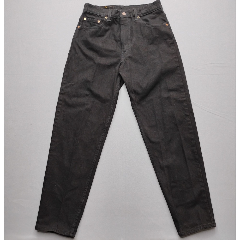 Levis 550 Relaxed Fit Tapered Leg Black Jeans Made in USA 34x32 00550-0260